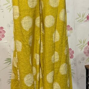 Yellow Polka Dot Wide Leg Pants